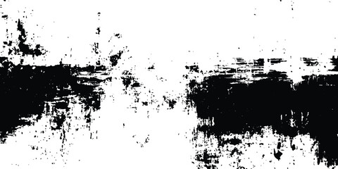 Abstract grunge concrete wall distressed texture isolated on white background. Vector black grunge texture background design. Black texture with distressed patterns on a Wall Surface. 