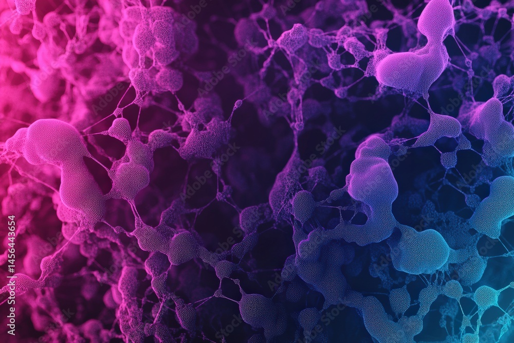 Aufkleber quantum computing art featuring vibrant interconnected particles