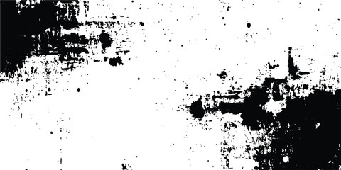 Abstract grunge texture background design. Vector grunge black and white distressed texture background. contrast with bold black brush strokes applied over a white surface, evoking a raw, textured. 