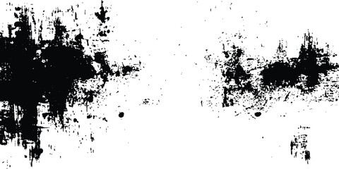 Abstract grunge texture background design. Vector grunge black and white distressed texture background. contrast with bold black brush strokes applied over a white surface, evoking a raw, textured. 