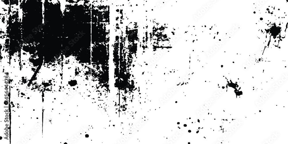 Poster Abstract grunge black and white distressed texture background. Scratch marks on white and transparent background. Sketch abstract grunge backgrounds to create a distressed effect. 