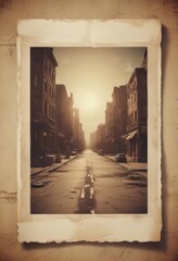 Retro photo effect, vector art, aged paper mockup ,  photography,  background,  effect
