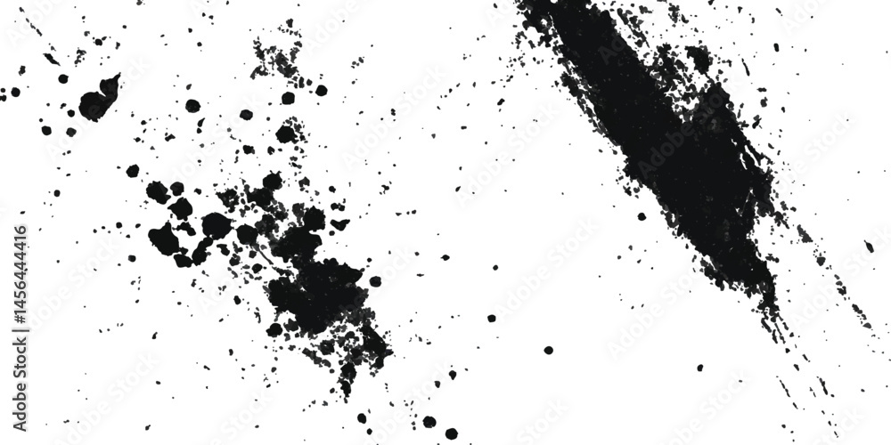 Poster Abstract grunge black and white distressed texture background. Scratch marks on white and transparent background. Sketch abstract grunge backgrounds to create a distressed effect. 