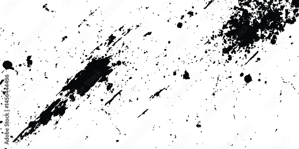 Poster Abstract grunge black and white distressed texture background. Scratch marks on white and transparent background. Sketch abstract grunge backgrounds to create a distressed effect. 