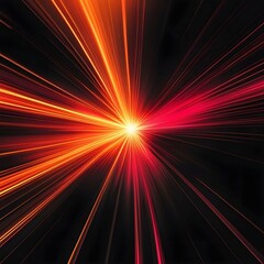 Fototapeta premium red light burst