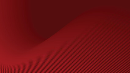 Red stripes wavy line abstract background for backdrop