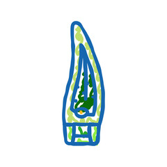 gel aloe vera icon doodle illustration