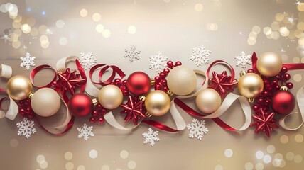 christmas background with balls