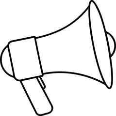megaphone icon vector illustration line art