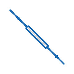 barbell fitness sport icon doodle illustration