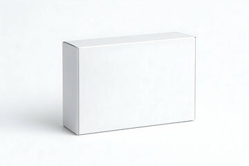 Plain white box for packaging and branding purposes.
