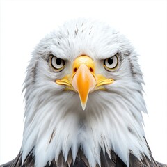 Fototapeta premium Intense Gaze of a Bald Eagle Close Up Portrait