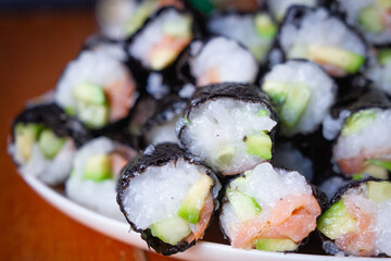 sushi fait maison gros plane