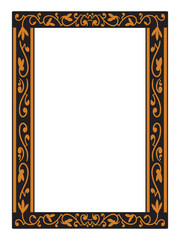Retro Floral Ornamental Frames Vector