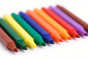 Fototapeta premium Markers for Drawing Neatly Arranged
