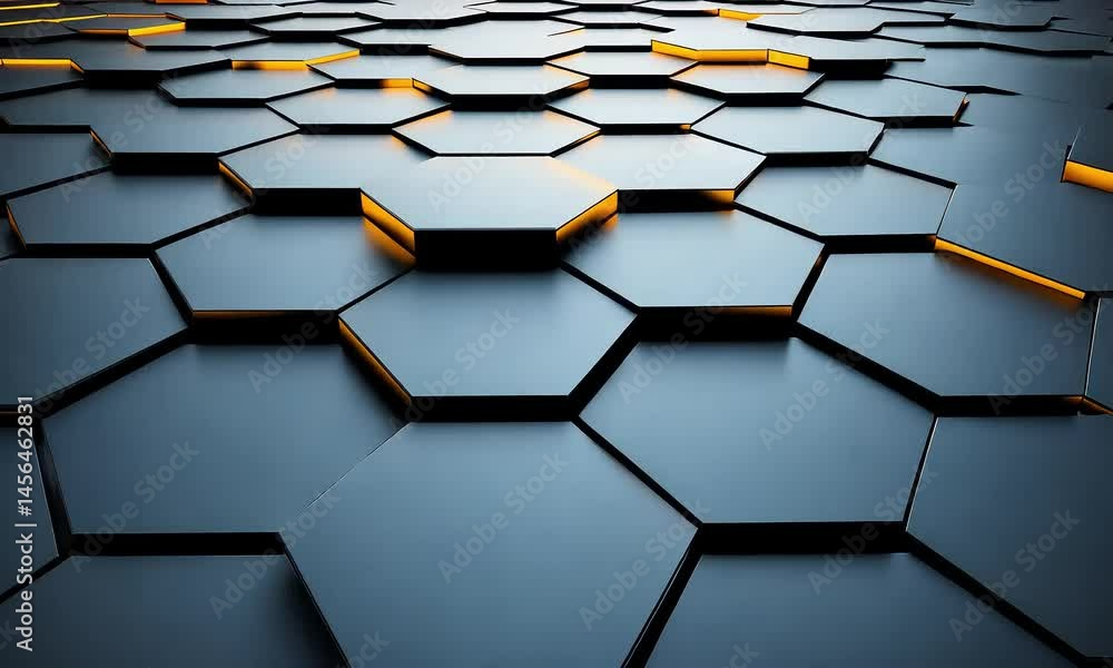 Aufkleber abstract hexagonal pattern background