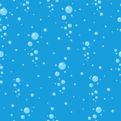 Water air bubble seamless pattern