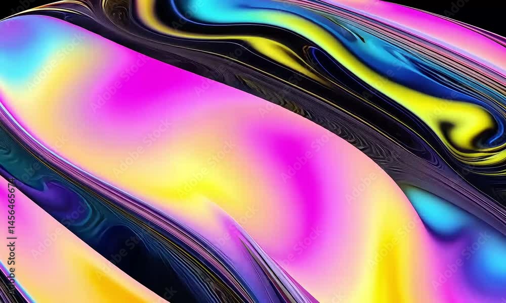 Poster abstract iridescent background with flowing colors and textured surface