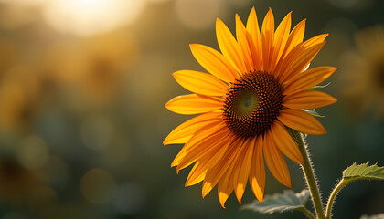 Fototapeta premium Sunflower in Sunlight