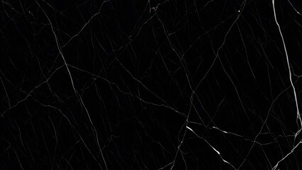 Black marble background with elegant white veins for luxury and sophistication