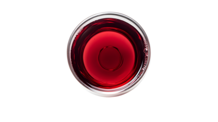 Elegant Red Wine Glass on White Background, Ideal for Branding and Advertising Campaigns