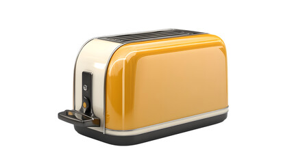 Modern Toaster Isolated on White Background for Kitchen Appliance Concepts