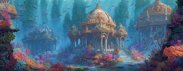 Underwater world, romantic