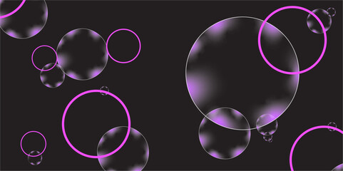 Beautiful Pink Soap Bubbles Floating in The Air. Celebration Festive Backdrop. Freshness Soap Suds Bubbles Water. Pink and White Gradient Textured
Pink bubbles floating in dreamy abstract 