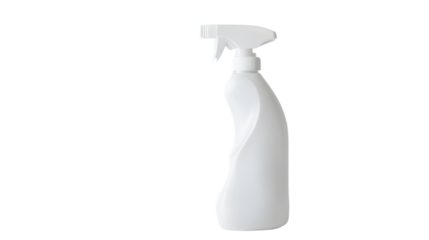 Professional White Bottle Mockup for Cleaning Products Presentation