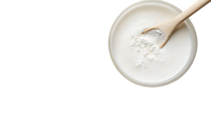 Pure Dextrose Monohydrate Crystals on White Background Close-Up Shot