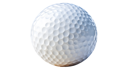 Professional Golf Ball Isolated on White Background for Sports Designs