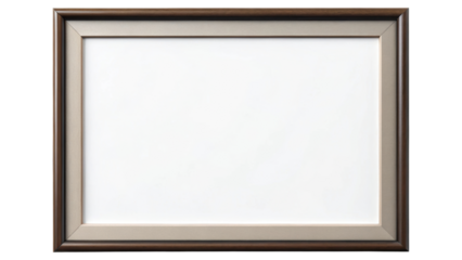 Empty picture frame with an ornate silver border.