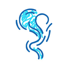 fume smell icon doodle illustration