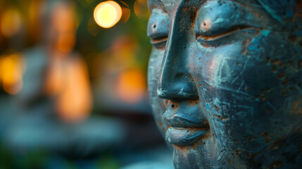 Soft focus photo of a serene expression 