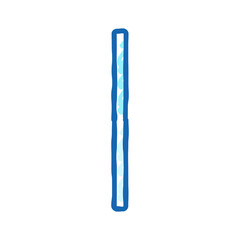 glass stirring rod chemical glassware lab icon doodle illustration