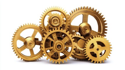 This is a creative and imaginative representation of innovation that prominently features a light bulb and gears