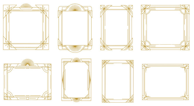 Lace border frame transparent background. . Elegant gold frames in various styles