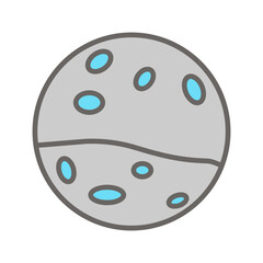 Mars Vector Icon