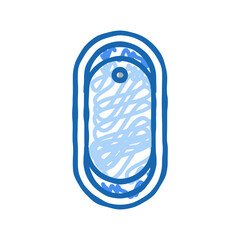 bath top view icon doodle illustration