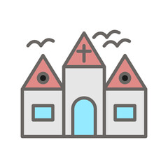 Haunted House Vector Icon