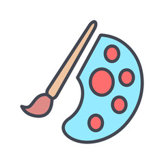 Paint Palette Vector Icon