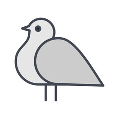 Seagull Vector Icon