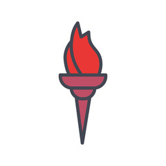 Safety Torch Vector Icon