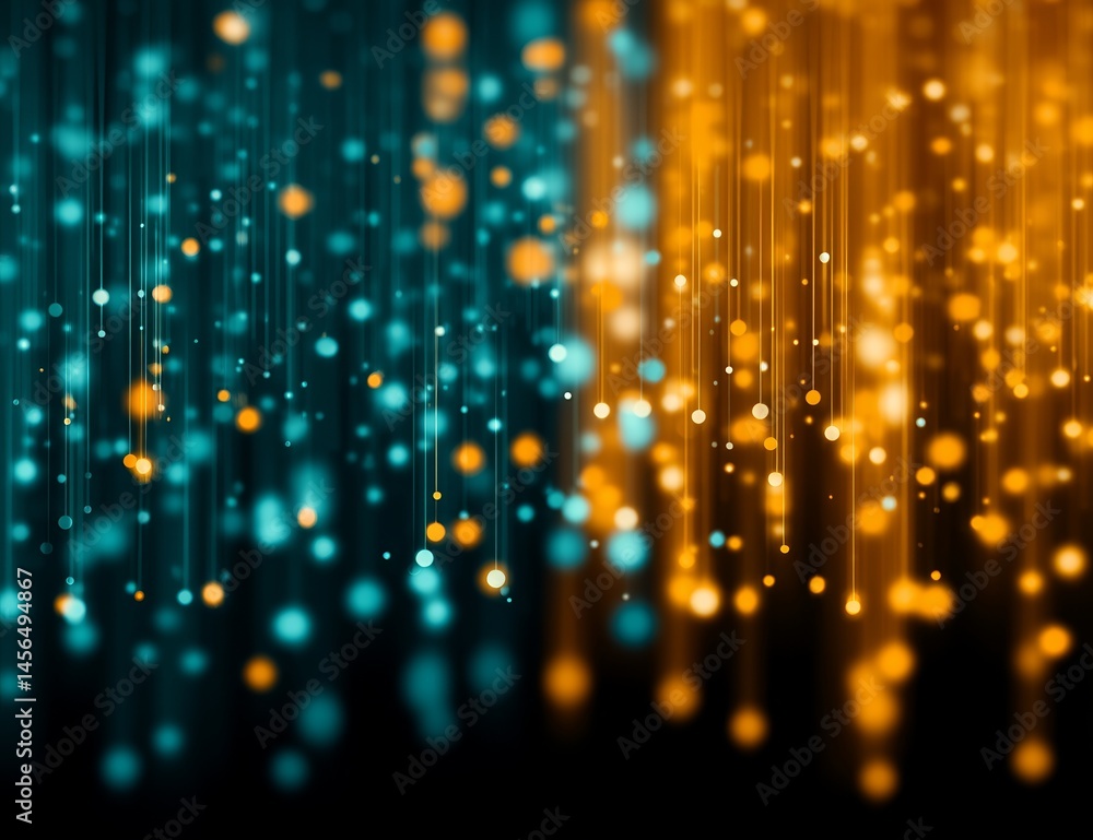 Poster the futuristic cyber network system features online cloud storage security information, data, deep l