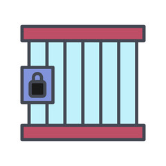 Jail Cell Vector Icon