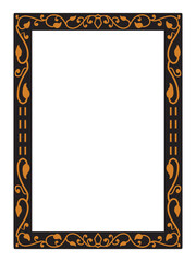 Soft Floral Gold Ornamental Frames Vector Art Deco