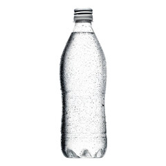 bottle of water isolated on white
