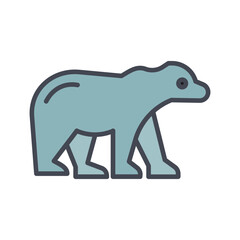 Polar Bear Vector Icon