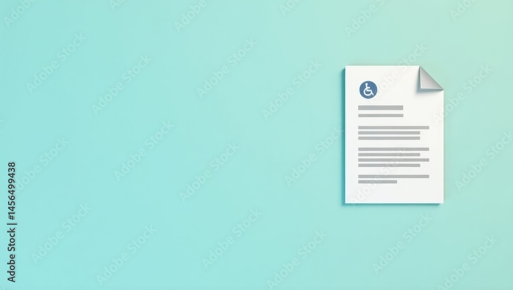 Poster web content accessibility guidelines. simple yet effective writing.. isolated background, copyspace.