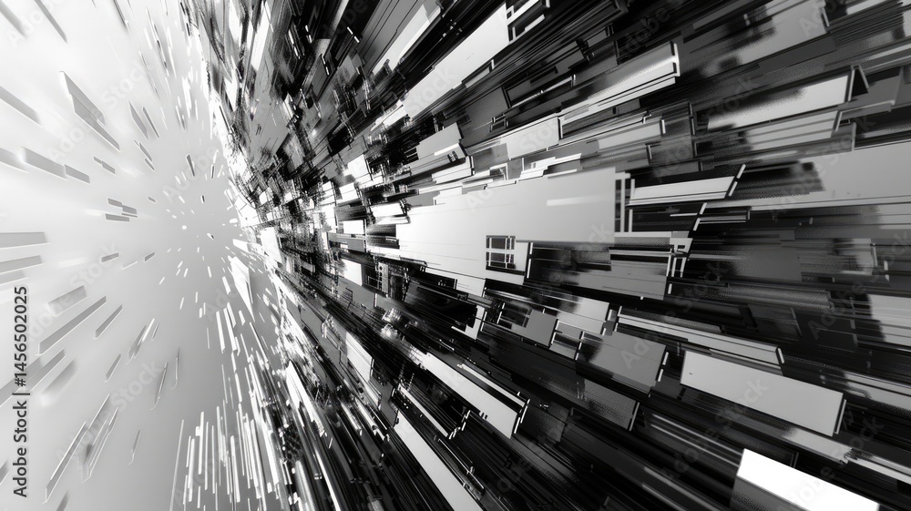 Poster abstract complex glitch with pixel effect in tech background use shading and glitches texture expres